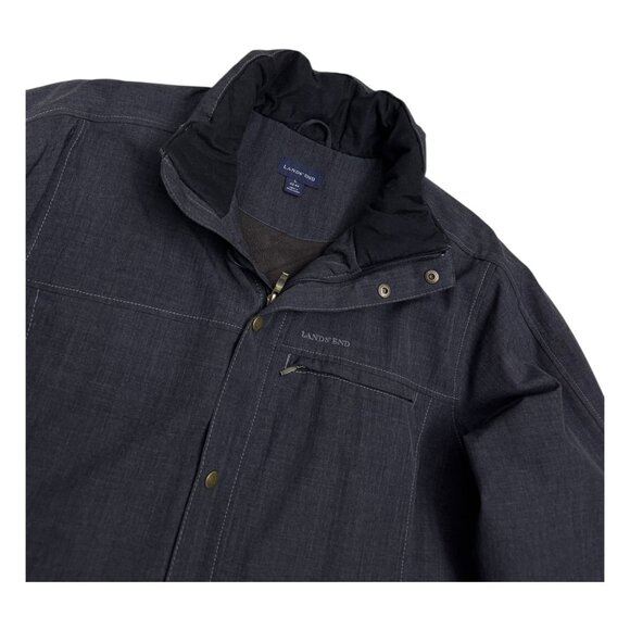 LANDS END Insulated Winter Puffer Parka Coat Jacket Mens Large - Picture 5 of 7